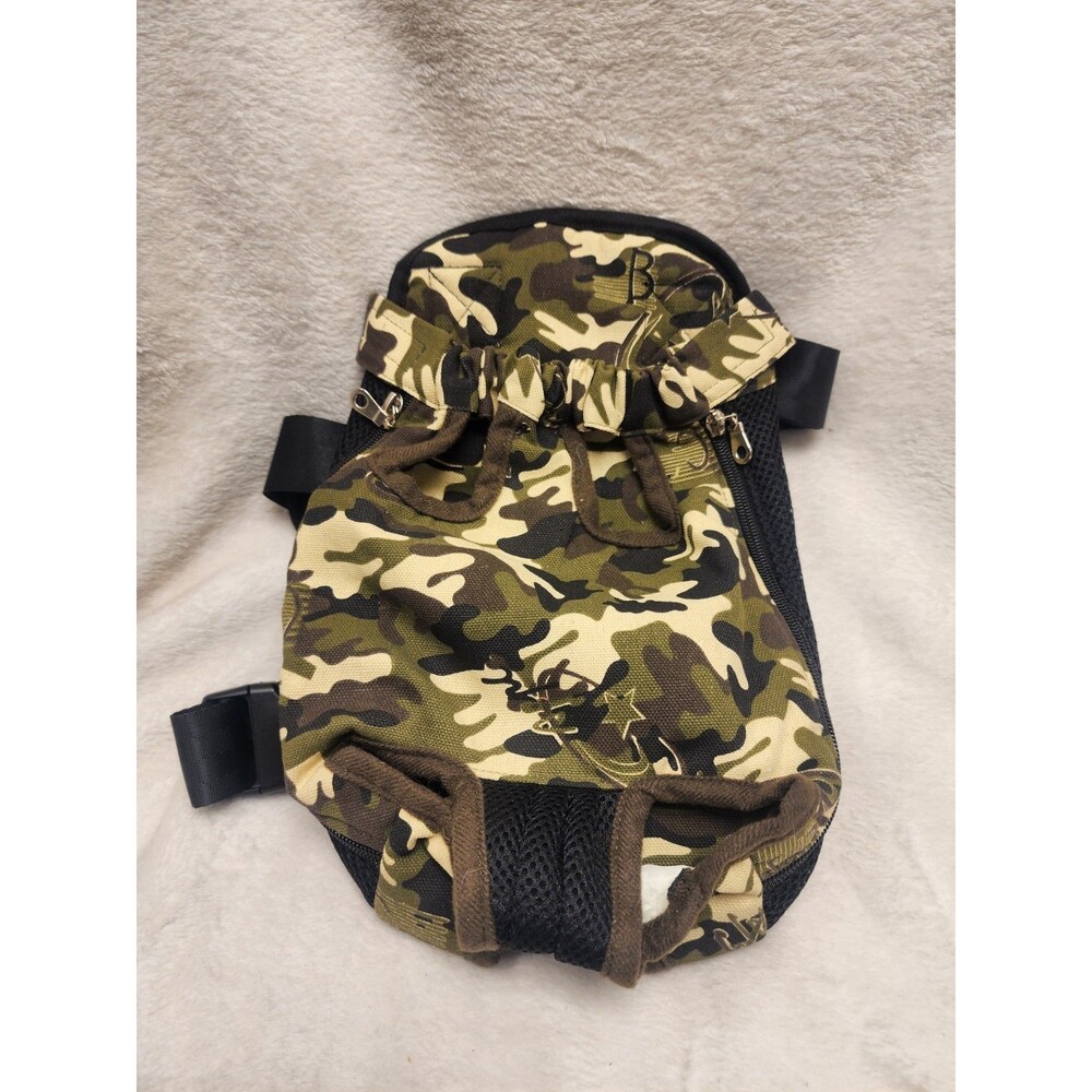 Camo Pet Carrier Backpack Adjustable Pet Dog Backpack S/M Pawaboo?